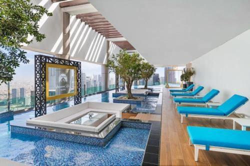 Paramount Midtown Deluxe 1 Bedroom Apartment With Full Burj-Khalifa View Dubai Ngoại thất bức ảnh